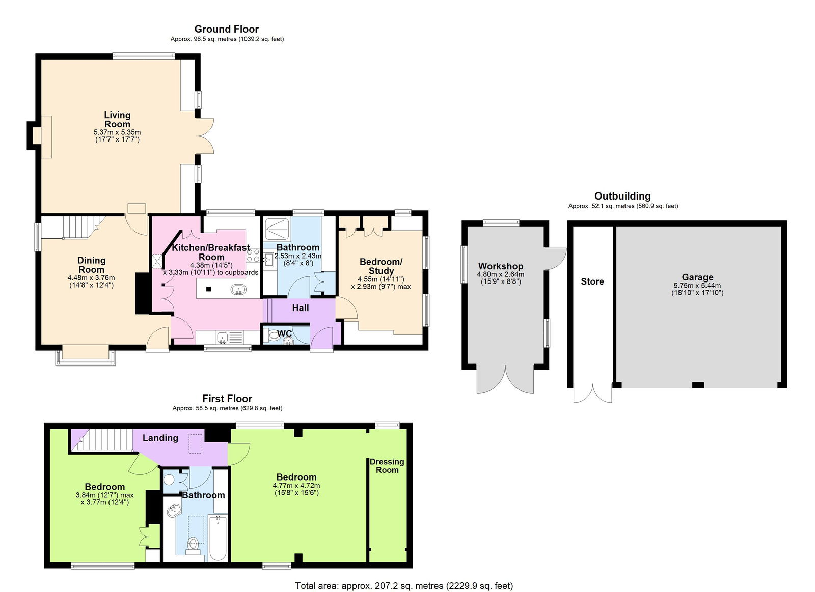 Floorplans For Set Within 1.6 Acres In Goudhurst