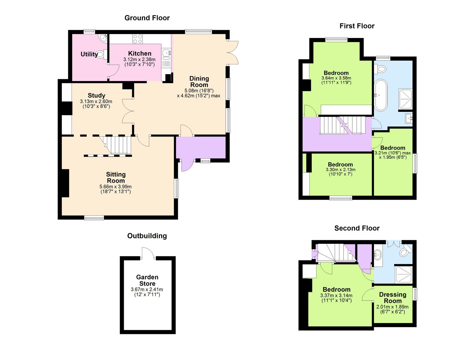 Floorplans For Character Home in Goudhurst
