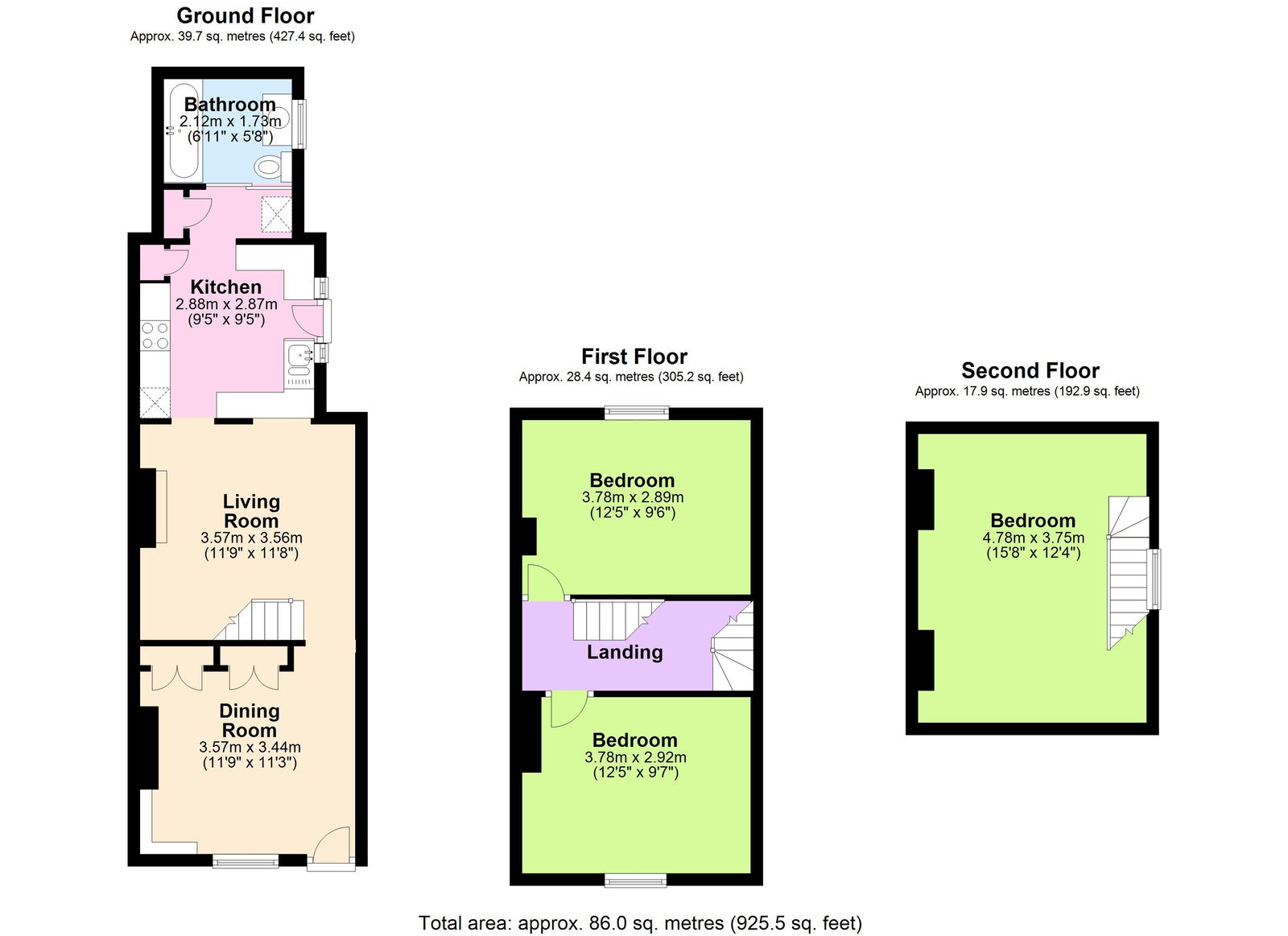 Floorplans For Walking Distance to Hawkhurst Colonnade