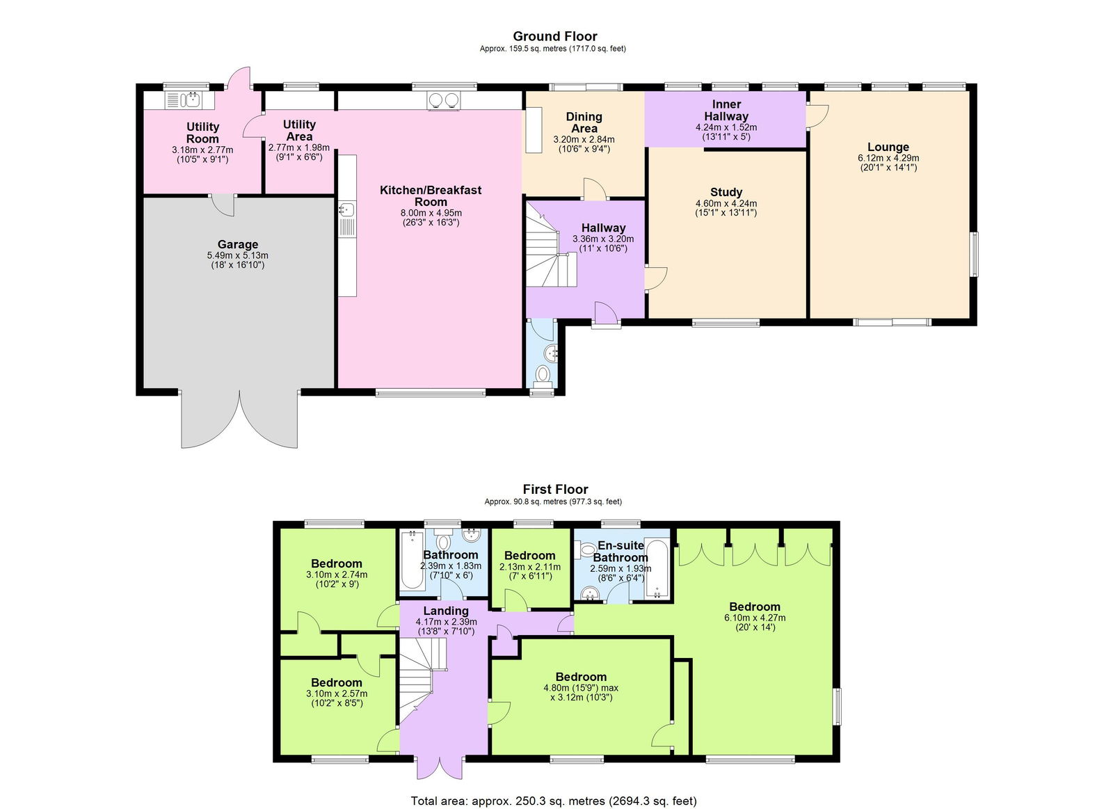 Floorplans For Conghurst Lane, Hawkhurst